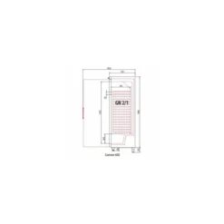 Armoire réfrigérée négative inox GN 2/1 600 l