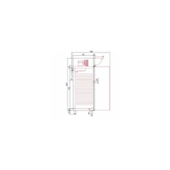 Armoire réfrigérée positive inox GN 2/1 600 l