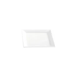 Assiette carrée carla porcelaine blanche 13,5 x 13,5 x 2 cm - par 6