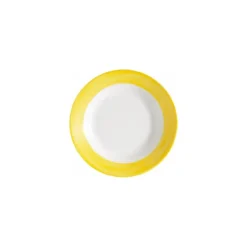 Assiette creuse Brush jaune ø 22,5 cm - par 12
