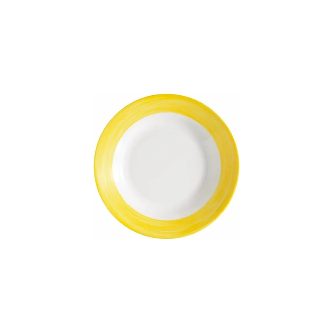 Assiette creuse Brush jaune ø 22,5 cm - par 12