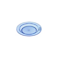 Assiette demi-creuse copolyester bleue ø 23,5 cm - par 6