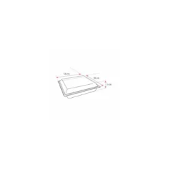 Assiette fond noir avec couvercle Cristal PET 70 cl - par 240
