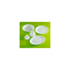 Assiette plate feston ø 19 cm - par 6