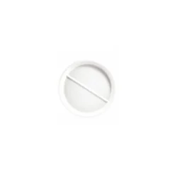 Assiette porcelaine 2 compartiments à petite séparation ø 23 cm - par 6