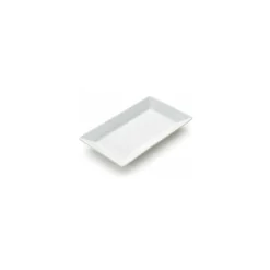 Assiette rectangulaire carla porcelaine blanche 21,5 x 12,5 x 2 cm - par 6