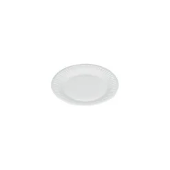 Assiette ronde carton blanc ø 23 cm - par 100