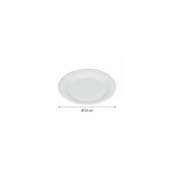 Assiette ronde carton blanc ø 23 cm - par 100