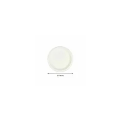 Assiette ronde en bagasse Ø 18 cm - par 50