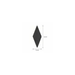 Azyme losange noir 24 x 14 mm - par 260
