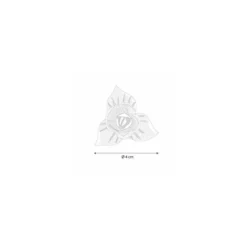 Azyme mini-rose corolle ø 40 mm - par 81
