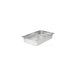 Bac gastronorme plein inox GN 1/1 profondeur 4 cm
