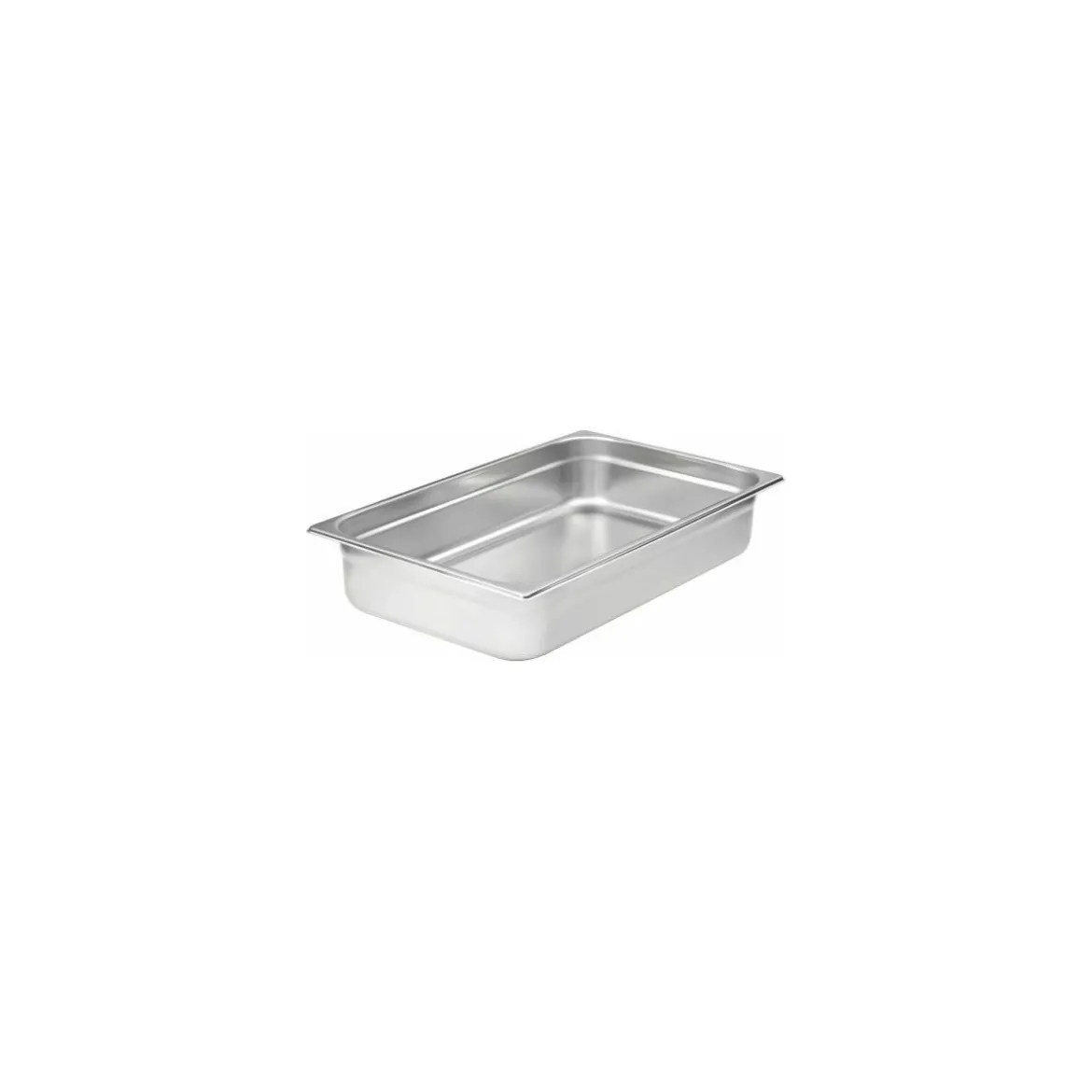 Bac gastronorme plein inox GN 1/1 profondeur 10 cm