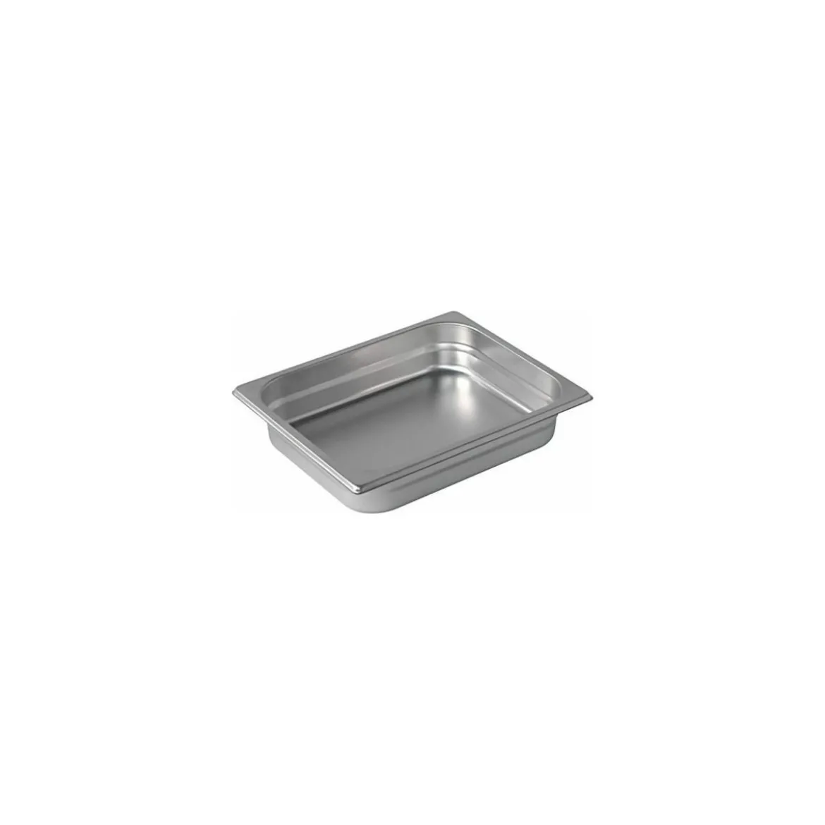 Bac gastronorme plein inox GN 1/2 profondeur 6,5 cm