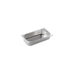 Bac gastronorme plein inox GN 1/3 profondeur 6,5 cm