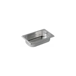 Bac gastronorme plein inox GN 1/4 profondeur 6,5 cm