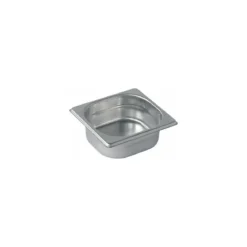 Bac gastronorme plein inox GN 1/6 profondeur 10 cm