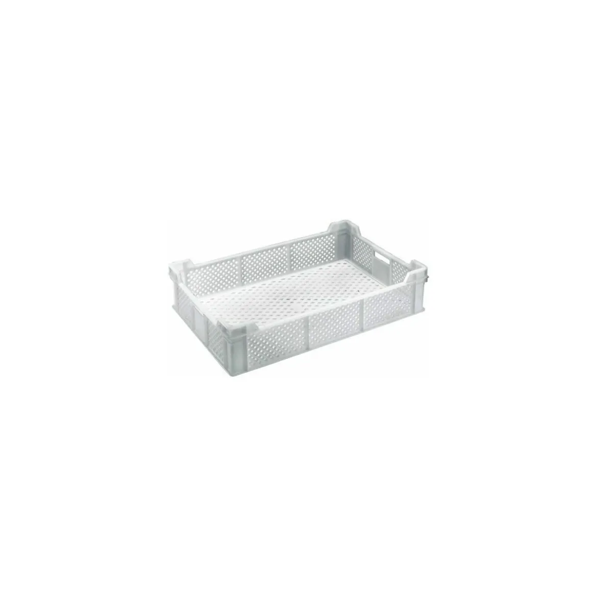 Bac gerbable ajouré blanc PEHD 35 L