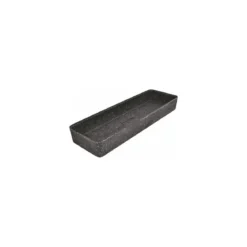 Bac kata crock mélamine noir 17,5 x 52 x 7 cm