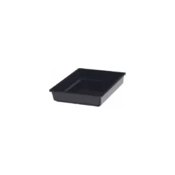 Bac mélamine Vestah noir GN 1/2 H. 6,5 cm