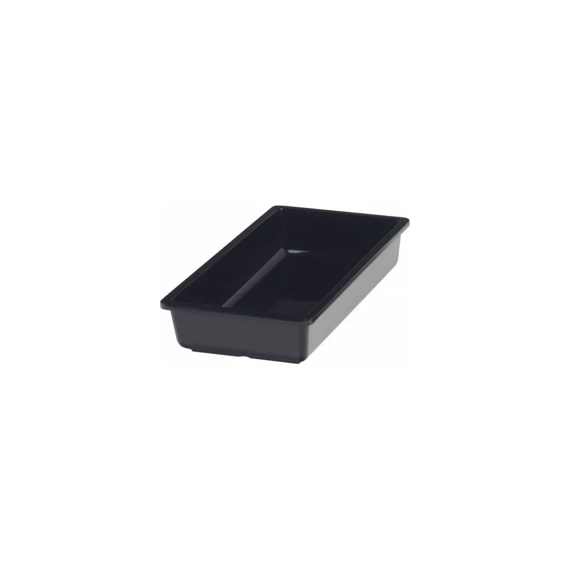 Bac mélamine Vestah noir GN 1/3 H. 6,5 cm