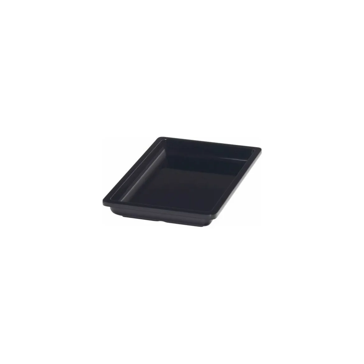Bac mélamine Vestah noir GN 1/4 H. 3 cm
