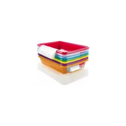 Bac plat temoin 3 L avec couvercle PEHD - par 7