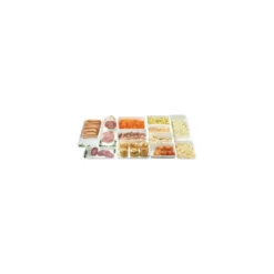 Bac plexi GN 3/4 blanc H. 8 cm 48,7 x 26,5 cm
