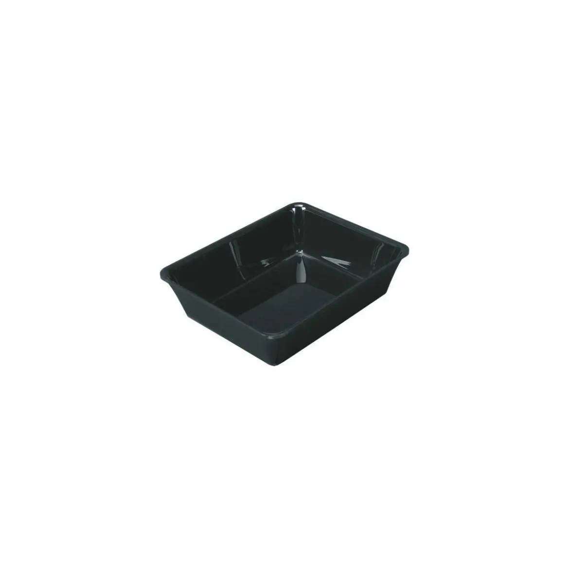 Bac plexi GN 1/2 noir H. 8 cm 26,5 x 32,5 cm