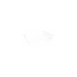 Bac rectangulaire plat PEHD blanc 3 L