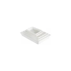 Bac rectangulaire plat PEHD blanc 5 L
