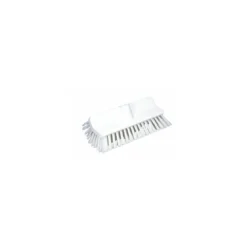 Balai brosse arrondi blanc fibres dures 24,5 cm