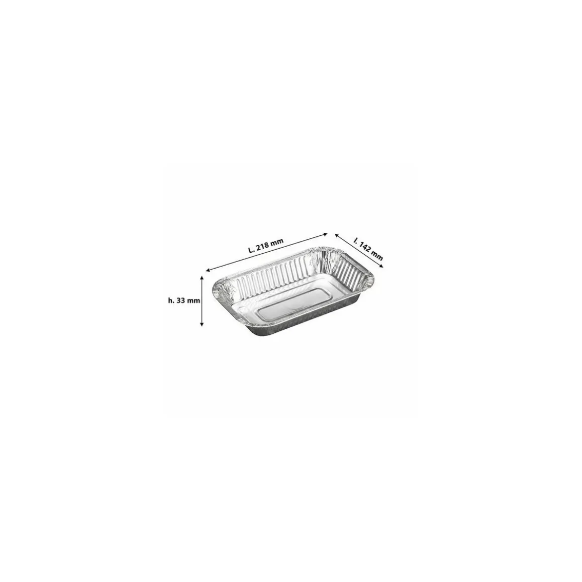 Barquette aluminium 600 ml - par 100