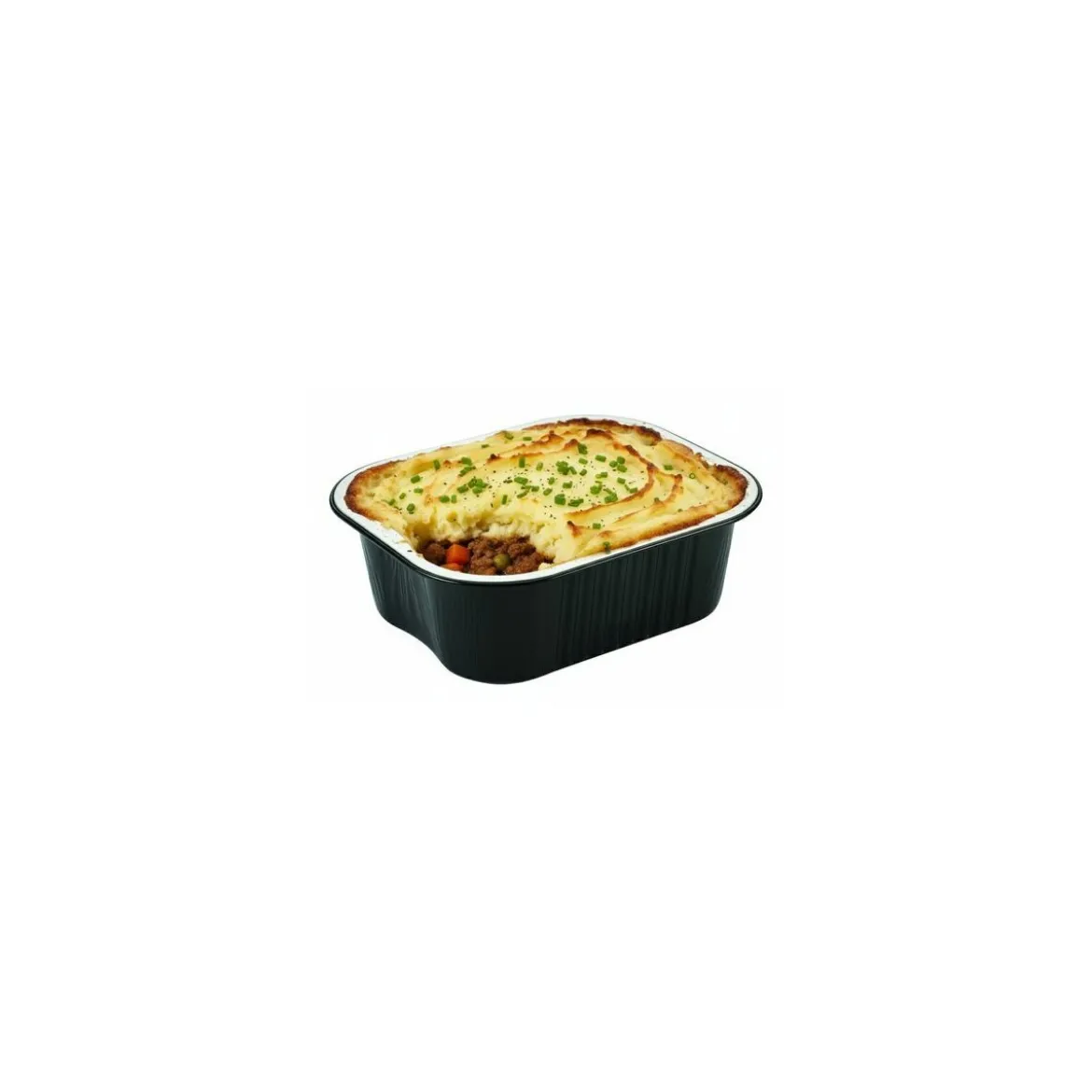 Barquette aluminium noir lisse Ready2Cook 579 ml - par 150