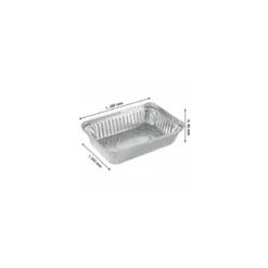 Barquette aluminium operculable 890 ml - par 100