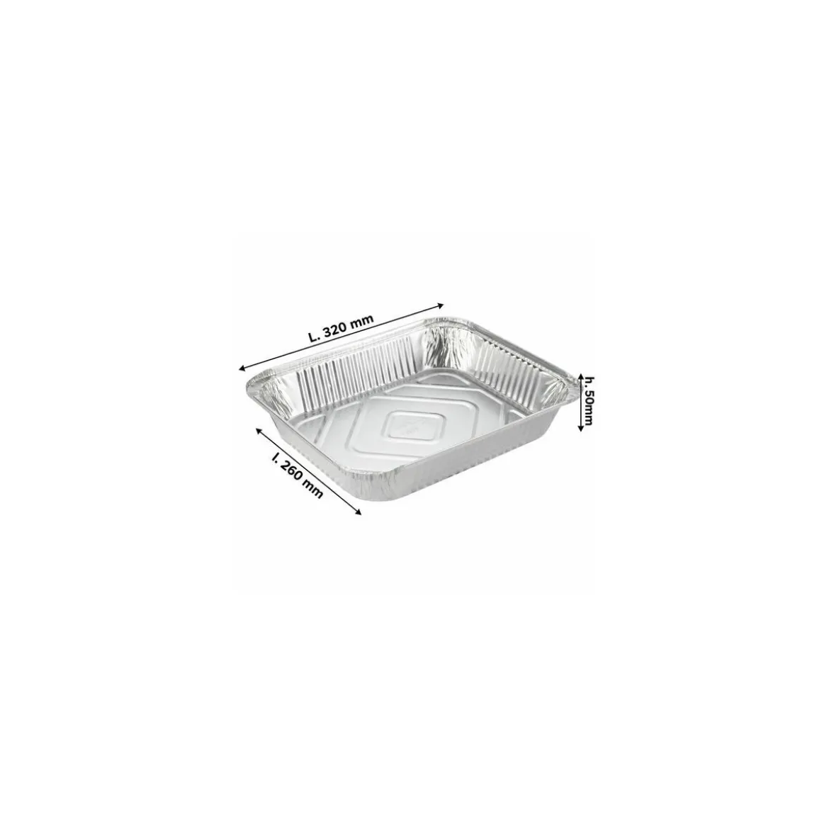 Barquette aluminium operculable 3240 ml - par 320