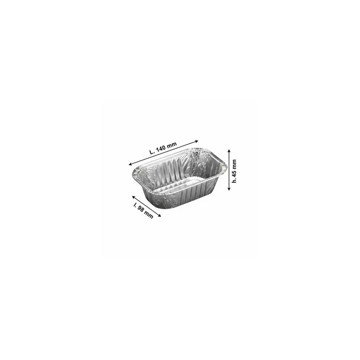 Barquette aluminium plissée 365 ml - par 100