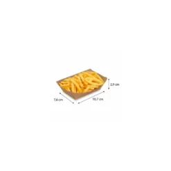 Barquette bateau carton kraft 12,5 cl - par 250