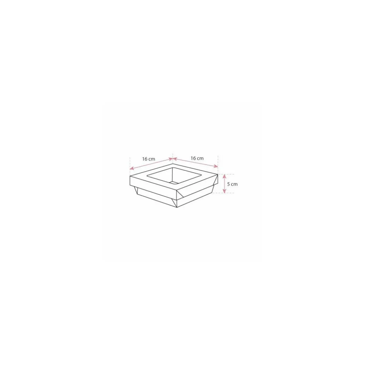 Barquette kraft brun ingraissable avec fenêtre 750 ml - par 60