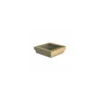 Barquette kraft brun ingraissable avec fenêtre 1000 ml - par 40