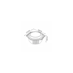 Barquette plastique Alphatop 1000 ml micro-ondable avec couvercle - par 50