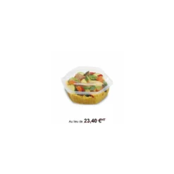 Barquette plastique Alphatop 1000 ml micro-ondable avec couvercle - par 50