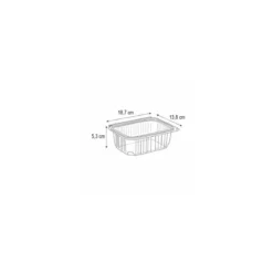 Barquette plastique avec couvercle Optipack 750 ml - par 400