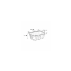 Barquette plastique avec couvercle Optipack 1000 ml - par 400
