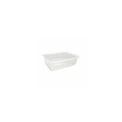 Barquette plastique micro-ondable 1100 ml avec couvercle - par 100