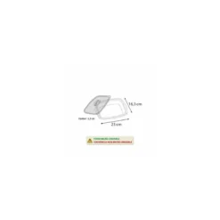 Barquette plastique noire avec couvercle anti-buée Marmipack 900 ml - par 25