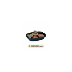 Barquette plastique noire avec couvercle anti-buée Marmipack 900 ml - par 25