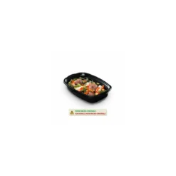 Barquette plastique noire avec couvercle anti-buée Marmipack 900 ml - par 25