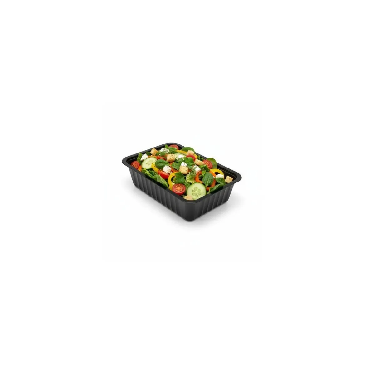 Barquette plastique noire scellable Alphacel 1000 ml - par 100