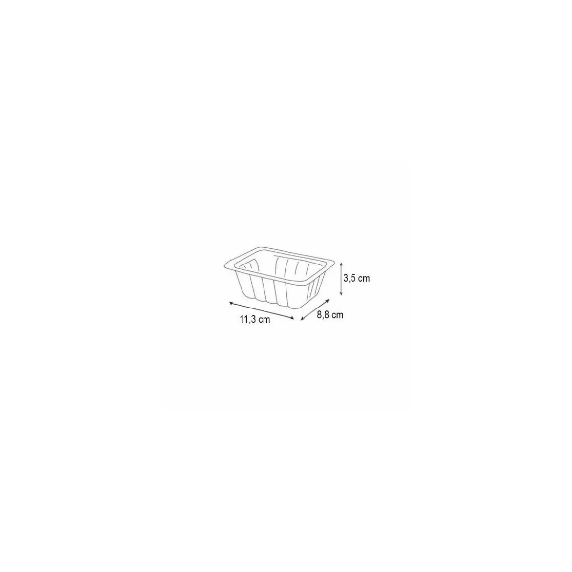Barquette plastique transparente scellable 210 ml - par 200